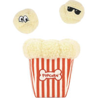 Produktbild von P.L.A.Y. Pet Lifestyle and You Hollywood Collection Poppin Pupcorn Plüschspielzeug für Hunde in Rot und Weiß