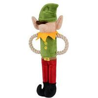 Produktbild von P.L.A.Y. Pet Merry Woofmas Santa's Little Elfer Quietschspielzeug aus Plüsch für Hunde - 100 g
