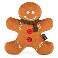 Produktbild von P.L.A.Y. Pet Plüschspielzeug Gingerbread Man Quietschender Lebkuchenmann für Hunde