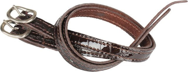 Paar Sporenriemen Kroko lackiert Horka – Bild 1 von 2