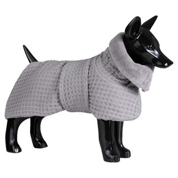 Produktbild von PAIKKA Hunde Bademantel Drying Coat Spa grau 55 cm