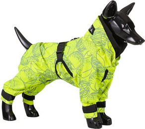 Produktbild von PAIKKA Hunde Regenoverall Neon gelb reflektierend