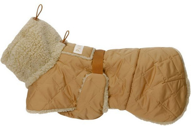 Produktbild von PAIKKA Hundemantel Hunde Jacke Quilted Sherpa Jacket camel