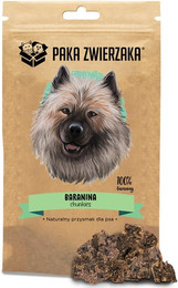 Produktbild von PAKA ZWIERZAKA Chunkies Lamm 100% natürliches Hundeleckerli - 80 g