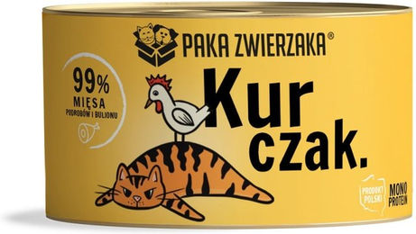Produktbild von PAKA ZWIERZAKA Nassfutter mit Huhn für Katzen - 200 g