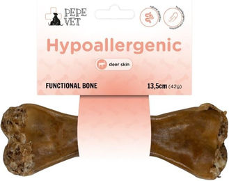 Produktbild von PAKA ZWIERZAKA PEPE Vet Knochen Hypoallergen für empfindliche Hunde Rehhaut 13,5 cm (42g)