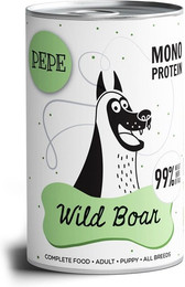 Produktbild von PAKA ZWIERZAKA PEPE Wild Boar 99% (Wildbret) 400 g Monoproteinfutter