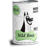 Produktbild von PAKA ZWIERZAKA PEPE Wild Boar 99% (Wildschwein) 800 g monoproteinierte Nahrung