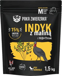 Produktbild von PAKA ZWIERZAKA Putenfutter mit Himbeere 1,5 kg