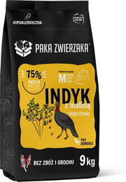 Produktbild von PAKA ZWIERZAKA Seven’th Heaven Trockenfutter mit Truthahn und Himbeeren - 9 kg