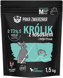 Produktbild von PAKA ZWIERZAKA Seventh Heaven Trockenfutter Kaninchen mit Lachs M - 1,5 kg