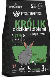 Produktbild von PAKA ZWIERZAKA Seventh Heaven Trockenfutter mit Kaninchen und Wildkräutern für Welpen - 3 kg