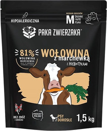 Produktbild von PAKA ZWIERZAKA Seventh Heaven Trockenfutter Rindfleisch mit Karotten - 1,5 kg
