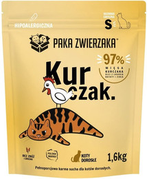 Produktbild von PAKA ZWIERZAKA Trockenfutter Huhn für Katzen S 1,6 kg