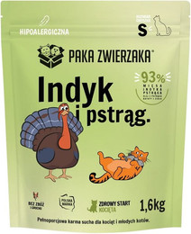 Produktbild von PAKA ZWIERZAKA Trockenfutter Truthahn mit Forelle für Kätzchen S 1,6 kg