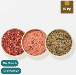 Produktbild von Paket Hund Welpe Frostfutter Menü - 15 x 1 kg