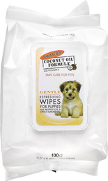 Produktbild von Palmer's for Pets Kokosöl-Formel Erfrischungstücher für Hunde - 100 Stk.