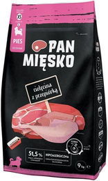 Produktbild von PAN MIĘSKO Cielęcina z przepiórką dla szczeniąt 3 kg