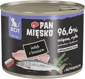 Produktbild von PAN MIĘSKO Nassfutter Pute mit Lachs für Kätzchen 200 g