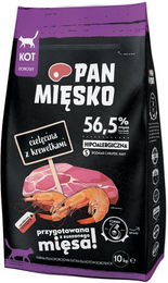 Produktbild von PAN MIĘSKO Trockenfutter Kalbfleisch mit Garnelen für Katzen 10 kg