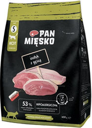 Produktbild von PAN MIĘSKO TRockenfutter mit Pute und Gans für adulte Katzen S hypoallergen 400 g