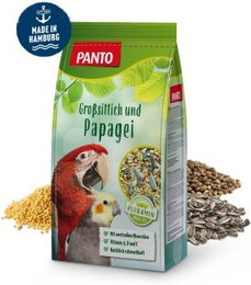 Produktbild von PANTO Großsittich- und Papageienfutter mit Pluramin - 5 x 1 kg