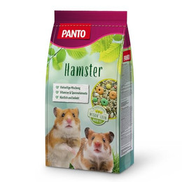 Produktbild von Panto Hamsterfutter Mix aus Getreide, Pellets und Leckereien - 5 x 1 kg