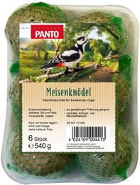Produktbild von PANTO® Meisenknödel mit Netz Wildvogel Vogelfutter - 6 x 90 g