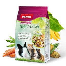 Produktbild von PANTO Nager-Crispy Premium Plus Mischung Knusperspaß Nagerfutter Zwerkaninchenfutter - 5 x 600 g