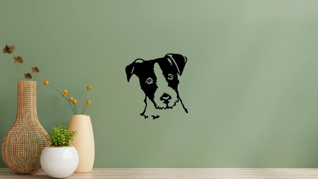 Produktbild von Parson Russel Terrier Kopf Wandtattoo Wandbild Wandsticker Wandaufkleber Wanddekoration