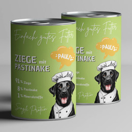 Produktbild von PAULI's Nassfutter Ziege mit Pastinake - 6 x 800 g