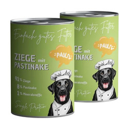 Produktbild von PAULI's Nassfutter Ziege mit Pastinake Singleprotein - 6 x 400 g