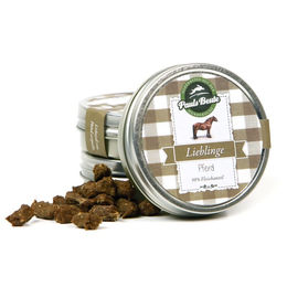 Produktbild von Pauls Beute Hunde Snack Lieblinge Pferd Dose 35g