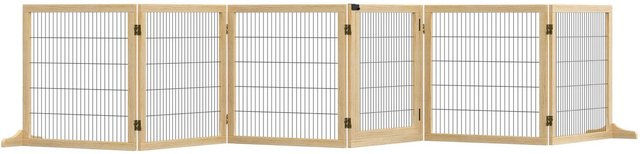 PawHut Absperrgitter für Hunde aus Kiefernholz – Bild 1 von 9