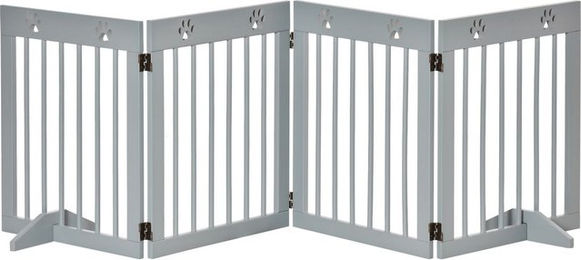 Produktbild von PawHut Absperrgitter Hund verstellbar aus Holz 204x61 cm