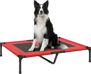 Produktbild von PawHut Erhöhtes Hundebett aus Oxford-Gewebe und Metallrahmen