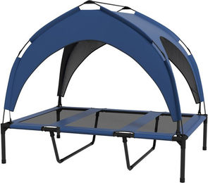 PawHut Erhöhtes Hundebett mit Baldachin – Bild 1 von 9