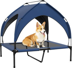 PawHut Erhöhtes Hundebett mit Baldachin – Bild 1 von 10