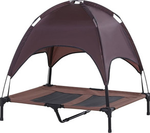 Produktbild von PawHut Erhöhtes Hundebett mit Baldachin Outdoor