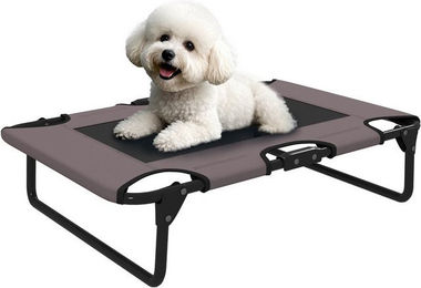 Produktbild von PawHut Erhöhtes klappbares Hundebett mit Netzdesign