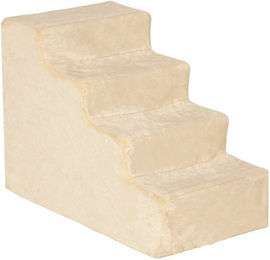 Produktbild von PawHut Haustiertreppe 4-stufige Hunderampe mit abnehmbarem Bezug