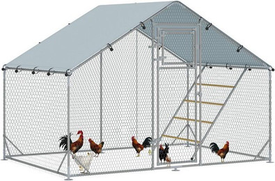 Produktbild von PawHut Hühnerstall 300 x 200 x 195 cm mit UV-beständiger Abdeckung