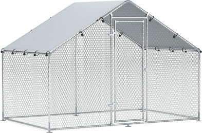 Produktbild von PawHut Hühnerstall Freilaufgehege 3x1,7x1,9 m Verzinkter Stahl