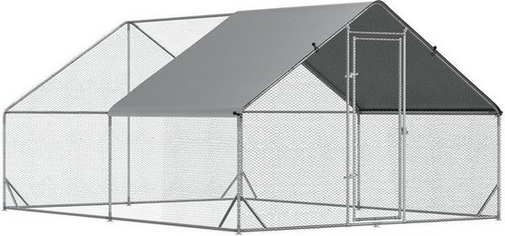 Produktbild von PawHut Hühnerstall mit Schatten Dach für 12-18 Hühner