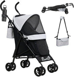 Produktbild von PawHut Hundebuggy klappbar für Hunde und Katzen bis 4 kg