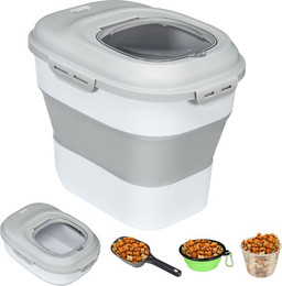 Produktbild von PawHut Hundefutter Aufbewahrung faltbar mit Messbecher und Schüssel - 25 l