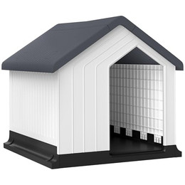 Produktbild von PawHut Hundehütte Outdoor mit Asphaltdach und Fenster