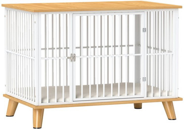 Produktbild von PawHut Hundekäfig für Zuhause, Hundehütte mit Kissen, für Hunde unter 15 kg