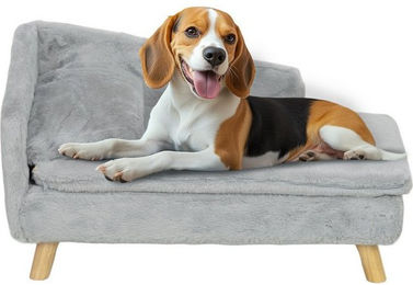 Produktbild von PawHut Hundesofa für mittelgroße Hunde mit abnehmbarem Kissen und Holzbeinen