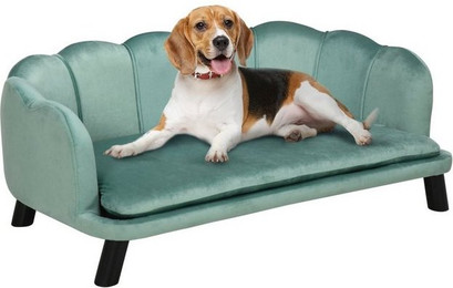 Produktbild von PawHut Hundesofa mit Holzbeinen und waschbarem Bezug